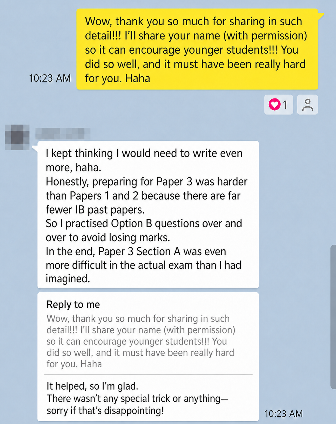 English translation of historical IB Chemistry Paper 3 preparation advice